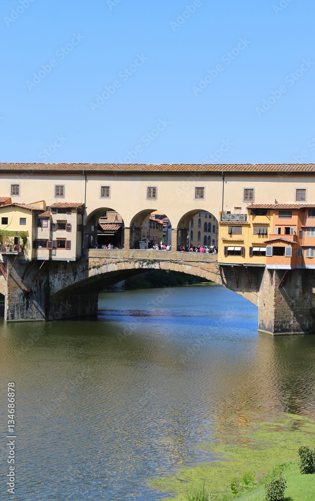 Florence Italy Old Bridge called Ponte Vecchio