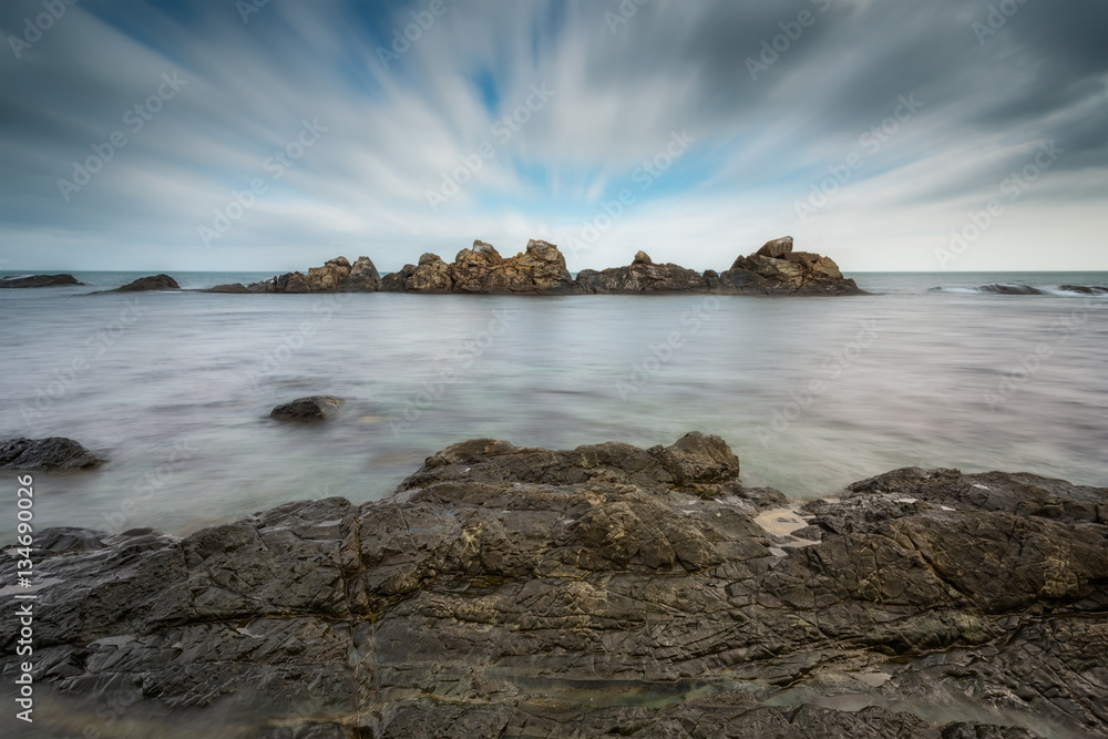 Sea rocks /
Long exposure day view of a rock formation near Varvara, Bulgaria