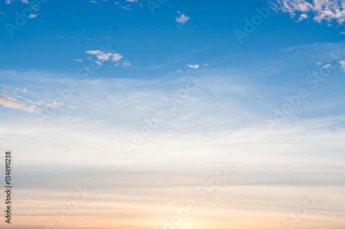 Fototapeta Naklejka Na Ścianę i Meble -  Cloud on sky sunset background