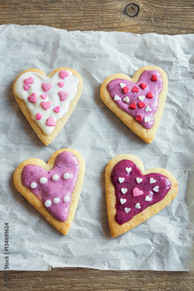 Heart shaped cookies Heart shaped cookies