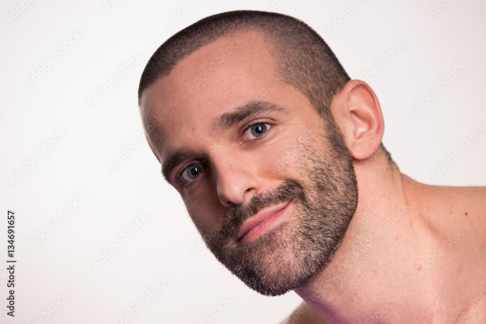 Obraz premium young man face head