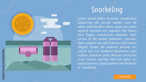 Snorkeling Conceptual Banner