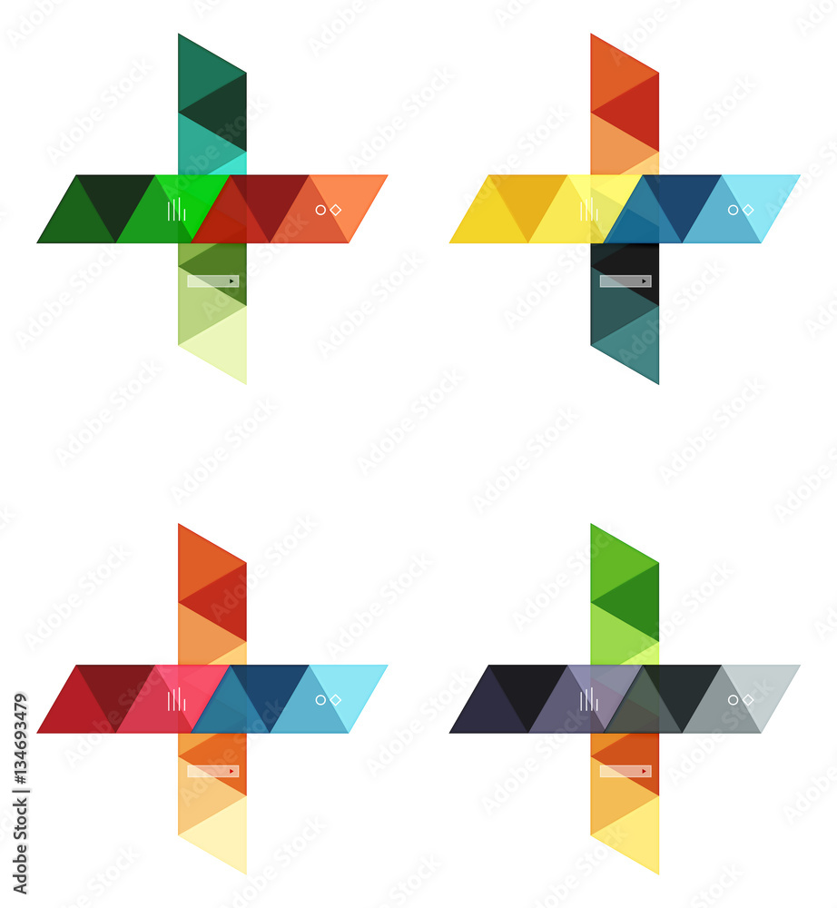 Blank triangle infographic backgrounds Blank triangle infographic backgrounds