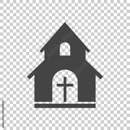 Church sanctuary vector illustration icon. Simple flat pictogram for business, marketing, mobile app, internet on isolated background