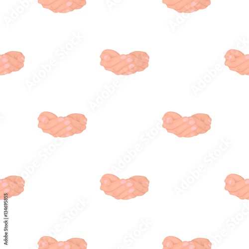 Ask for alms icon in cartoon style isolated on white background. Hand gestures symbol stock vector illustration.