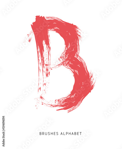 Alfabeto spennellato lettera B