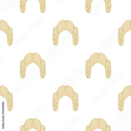 Judges wig icon in cartoon style isolated on white background. Hats symbol stock vector illustration.