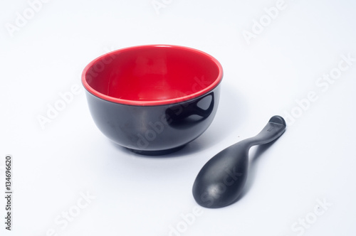 The empty bowl with spoon