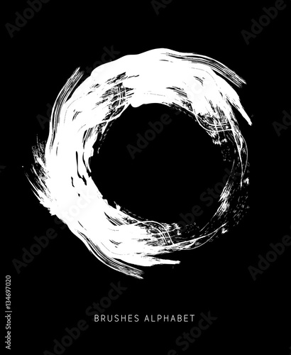 Alfabeto spennellato lettera O