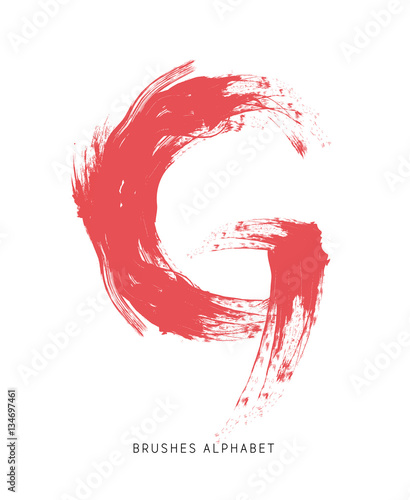 Alfabeto spennellato lettera G