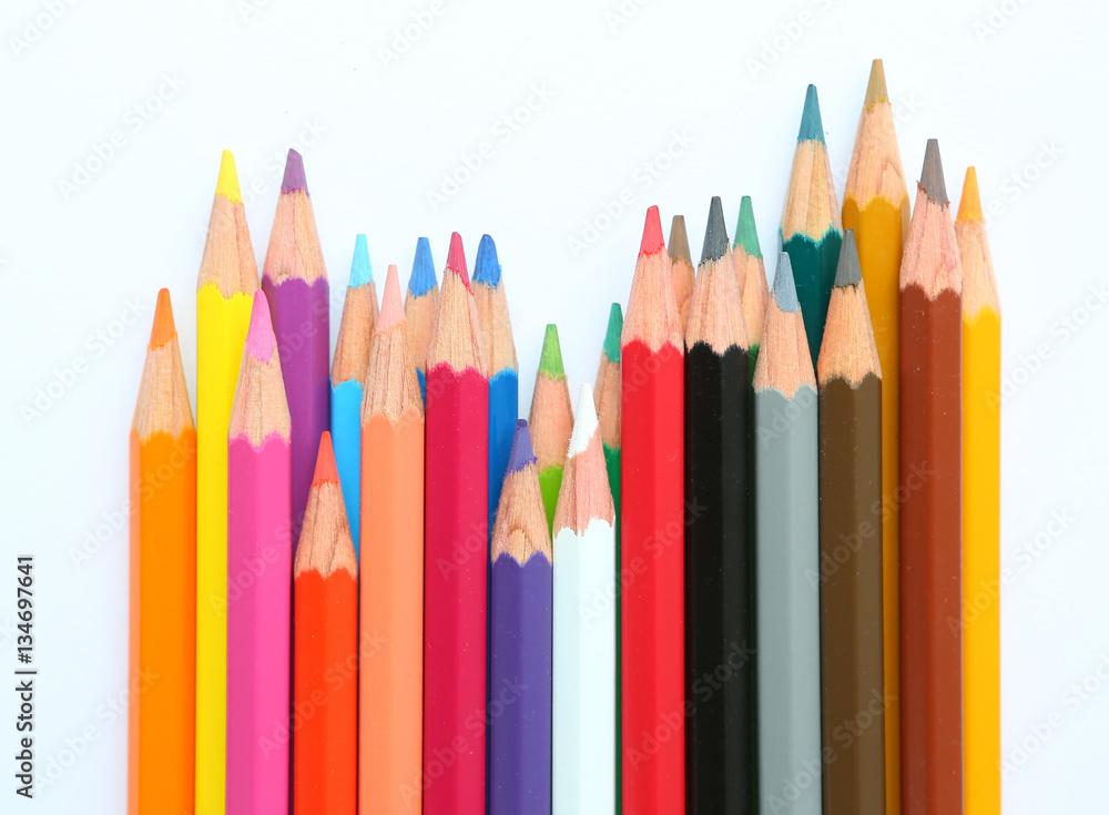 Abstract background from color pencils Abstract background from color pencils