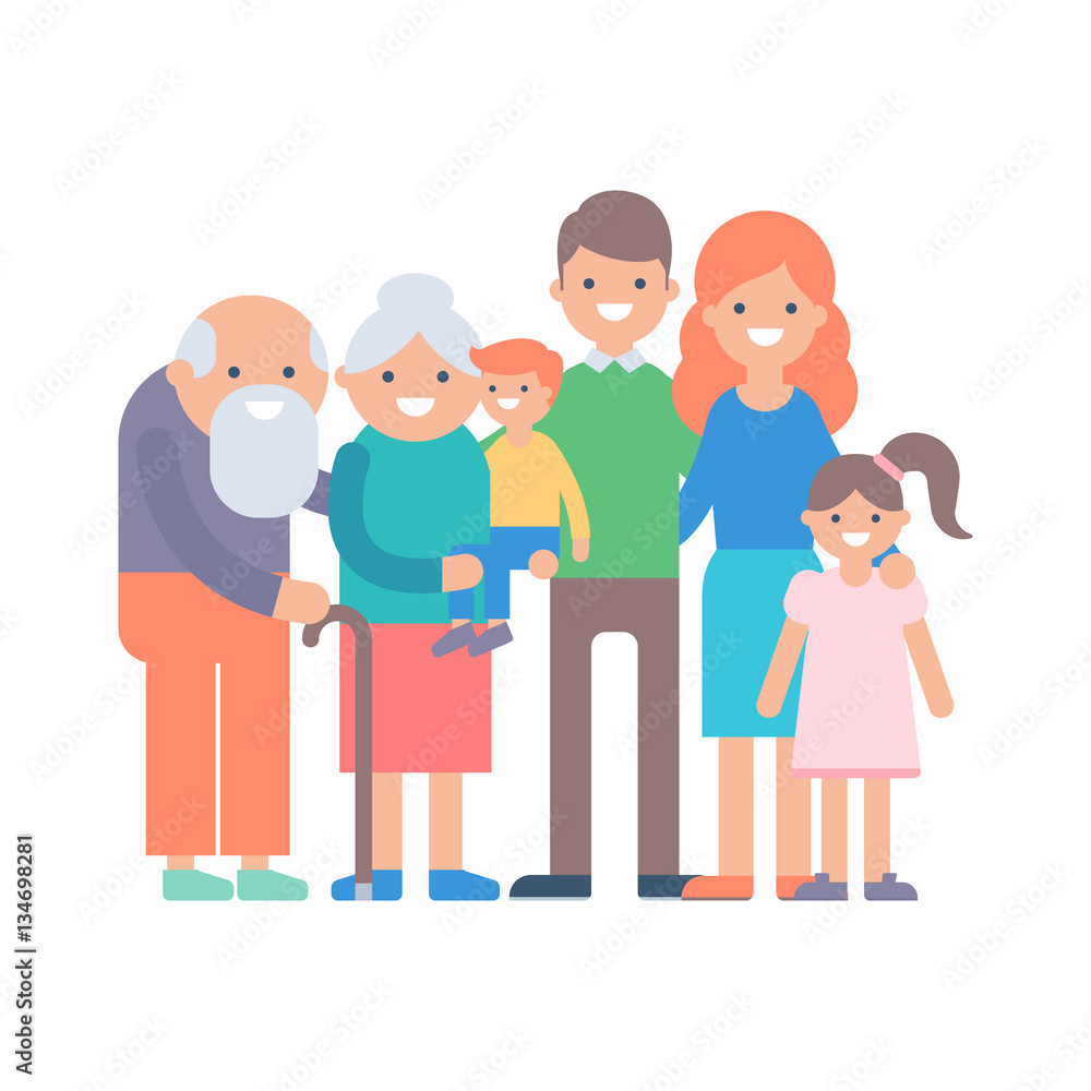 Family vector illustration