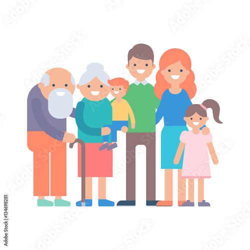 Family vector illustration