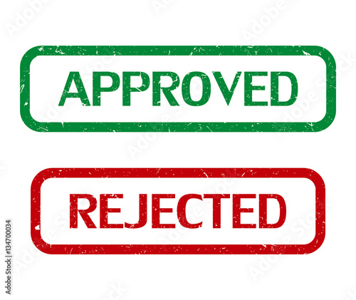 Tampon approved / rejected.
