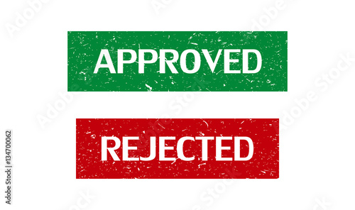 Tampon approved / rejected.