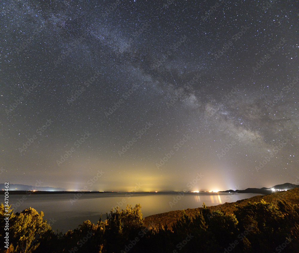 Milky Way from Lošinj island, Croatia. Milky Way from Lošinj island, Croatia.