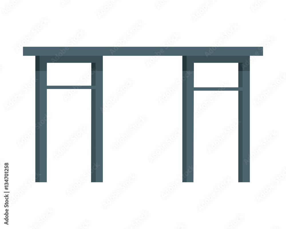 Table Vector Illustration in Flat Design Table Vector Illustration in Flat Design