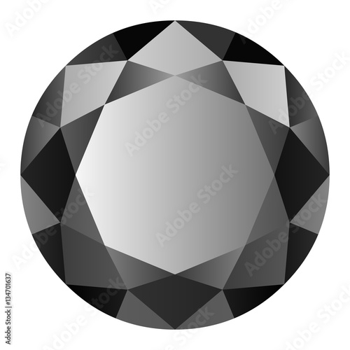 Pierre précieuse. Diamant noir