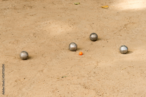 Obraz na płótnie partita a bocce w salonie