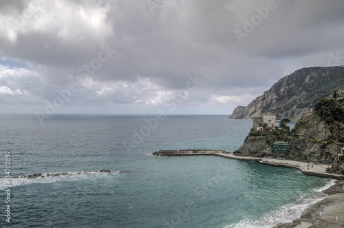 Sea cost in Italy Liguria Cinque Terre