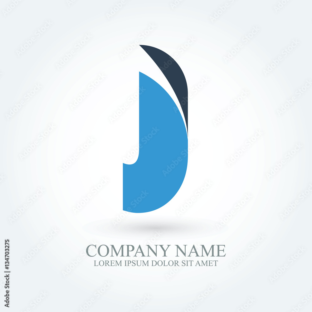 flat modern typography initial letter j, alphabet logo design for brand and company identity flat modern typography initial letter j, alphabet logo design for brand and company identity
