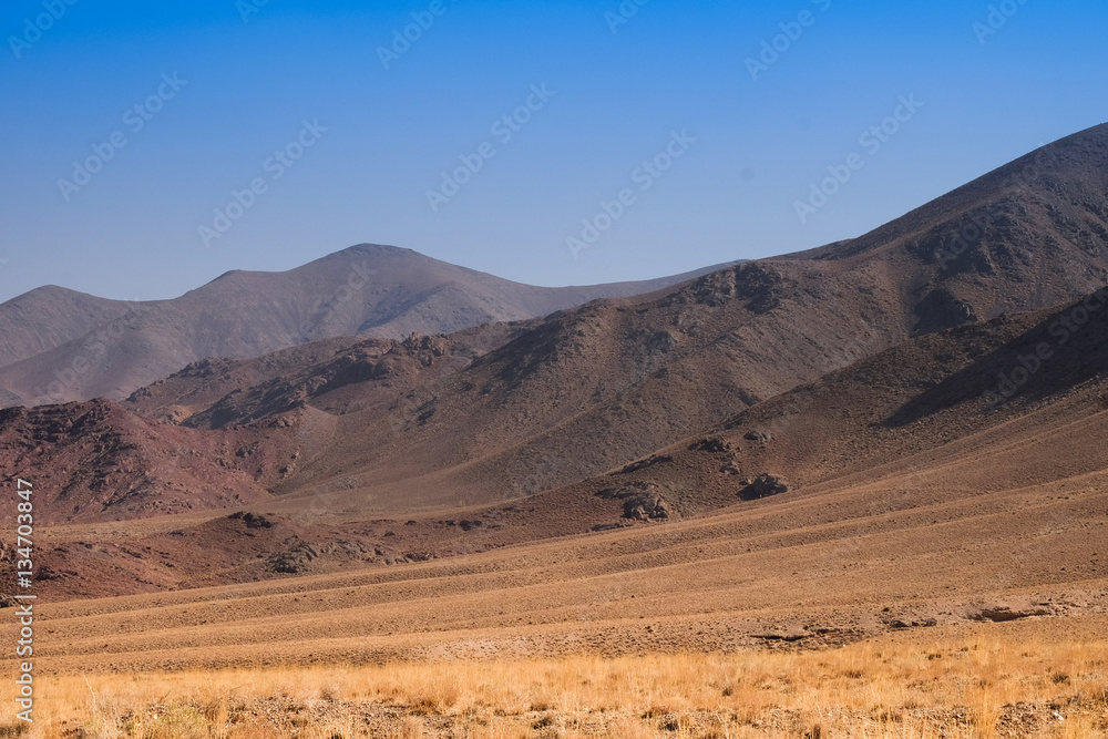 The Hill for Abyaneh, traditional and historic village in Iran