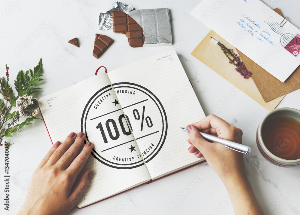 100% Creativity Ideas Imagination Inspiration Concept 100% Creativity Ideas Imagination Inspiration Concept