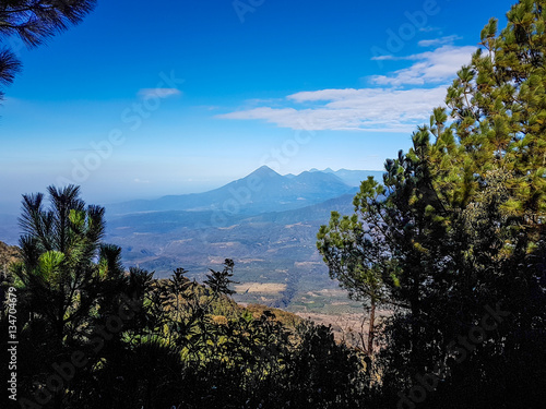 View from Acatenango volcano ,Guatemala