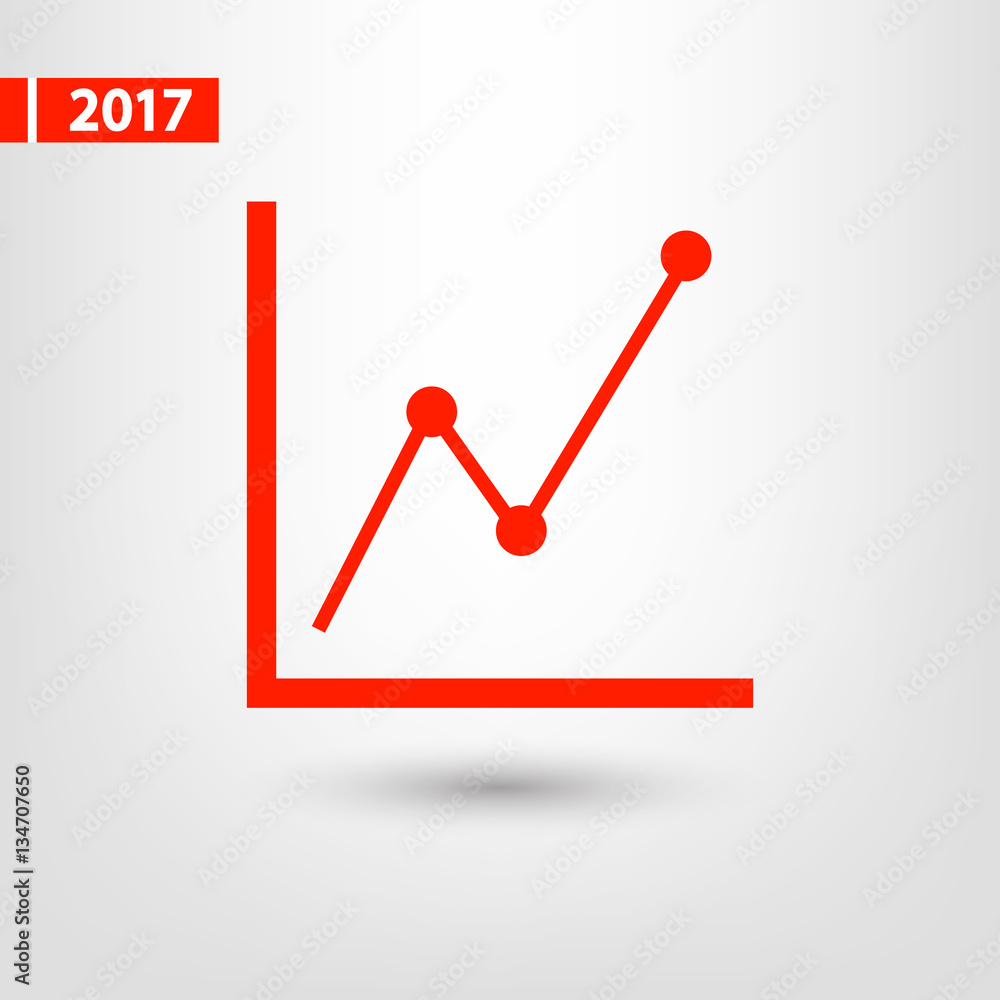 Infographic, chart icon, vector illustration. Flat design style Infographic, chart icon, vector illustration. Flat design style