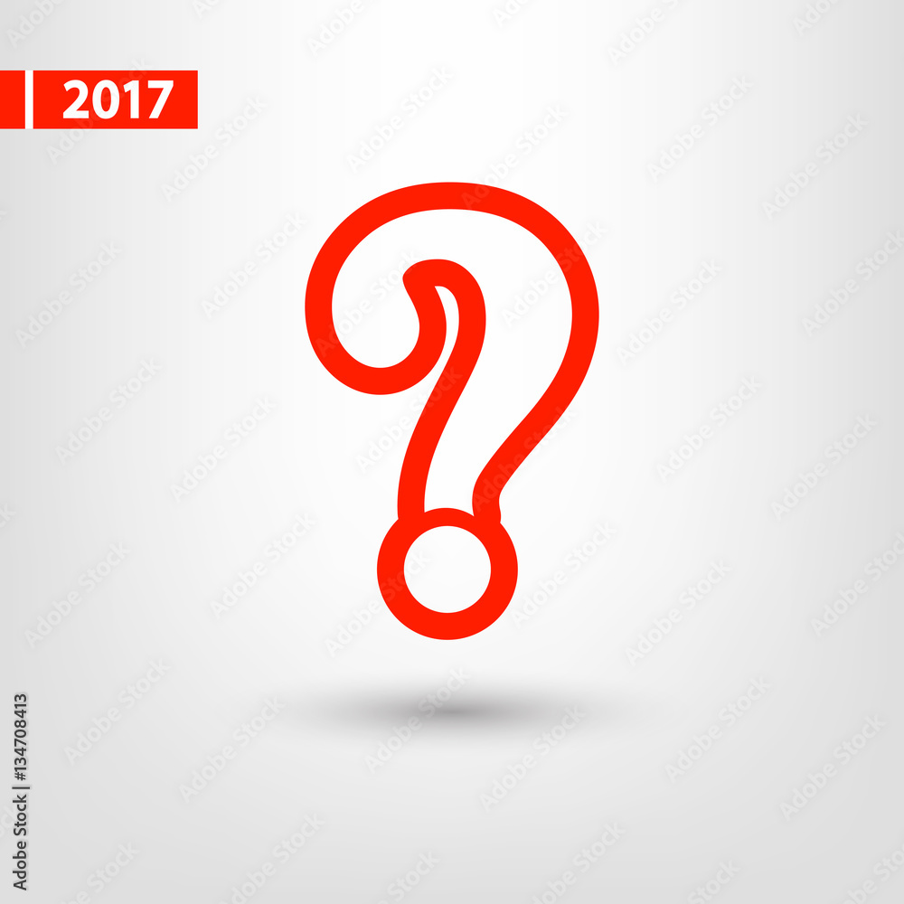 Question mark sign icon, vector illustration. Flat design style Question mark sign icon, vector illustration. Flat design style