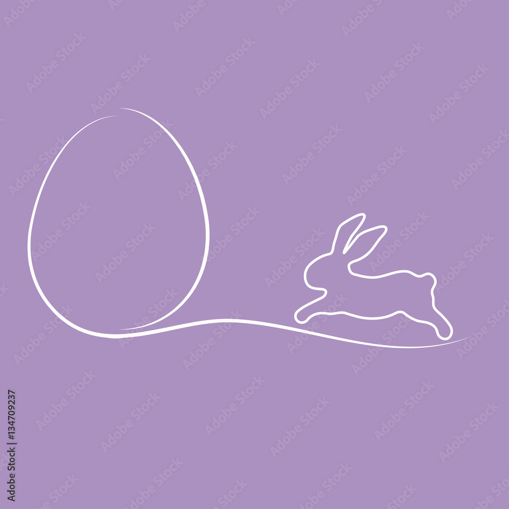Osterhase & Osterei - Vektor Grafik Osterhase & Osterei - Vektor Grafik