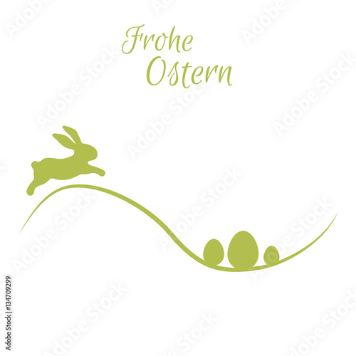 Osterhase & Ostereier - Vektor Grafik