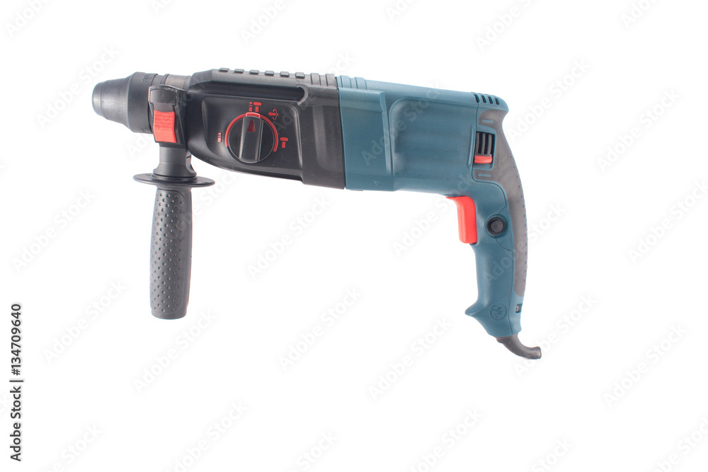 Rotary Hammer on a white background Rotary Hammer on a white background