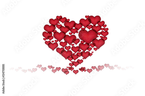 Herz aus Herzchen
