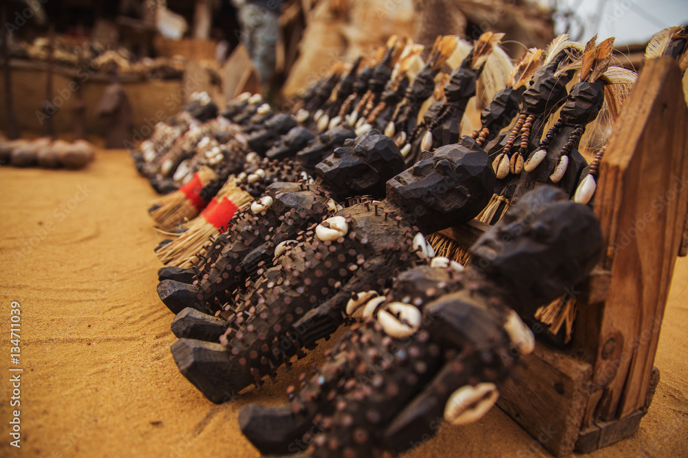 Naklejka premium Akodessewa Fetish Market, the Voodoo Superstore 
