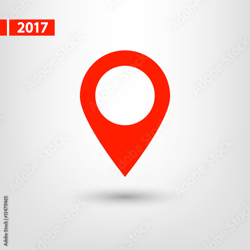 Map pointer flat icon, vector illustration. Flat design style Free Download Map pointer flat icon, vector illustration. Flat design style - GFXLoad