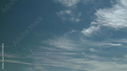 High and Cold Icy Cirrus Clouds photo