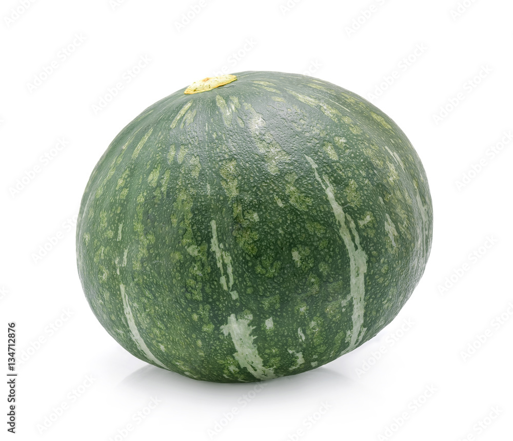 Green pumpkin isolated on white background. Green pumpkin isolated on white background.