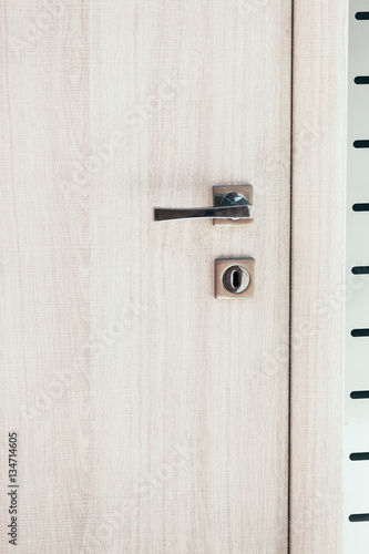 door handle and keyhole