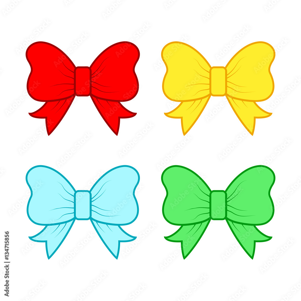 The bow icon. Vector illustration