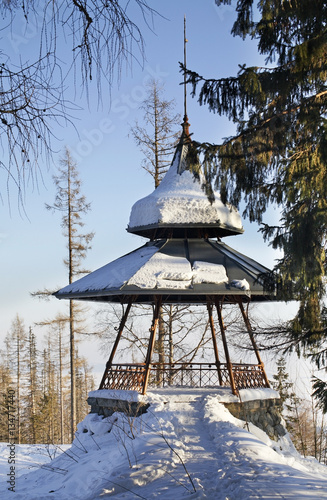 Pavilion in Stary Smokovec. Slovakia