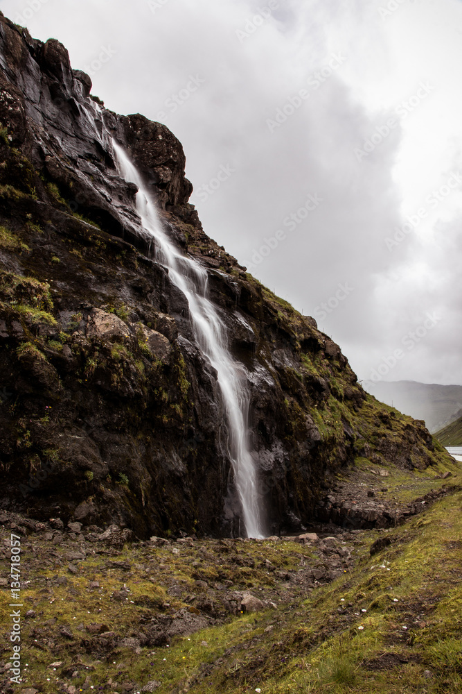 Waterfall, Faroe Islands Waterfall, Faroe Islands