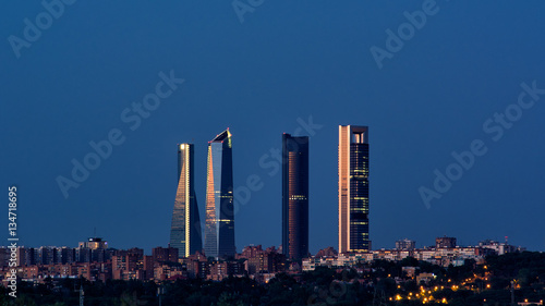 Fotografia Madrid skyline