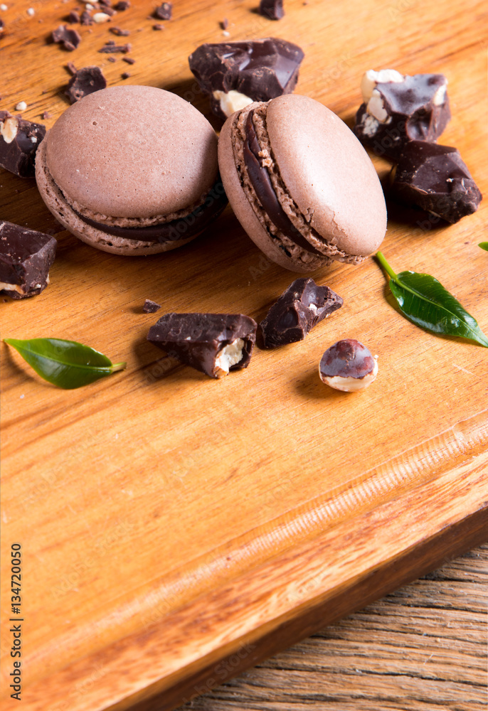 A french sweet delicacy, macaroons variety closeup. A french sweet delicacy, macaroons variety closeup.