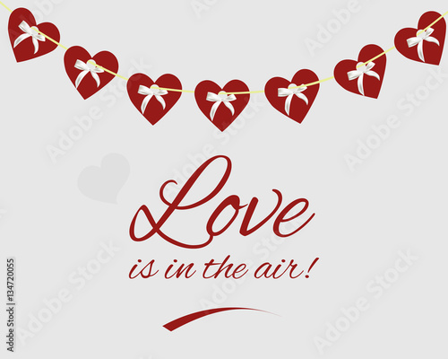 Vector background of lovely hearts