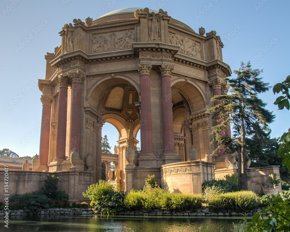 San Francisco, CA, USA - July 25, 2014: The Palace of Fine Arts for EXPO in the city of San Francisco, U.S.A