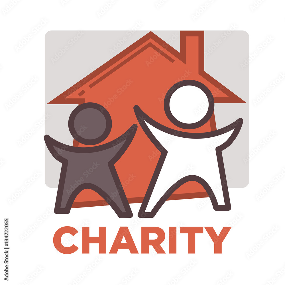 Donation and volunteer work icon Donation and volunteer work icon
