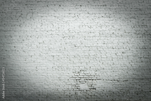 white brick wall texture for background Ready for product display montage.