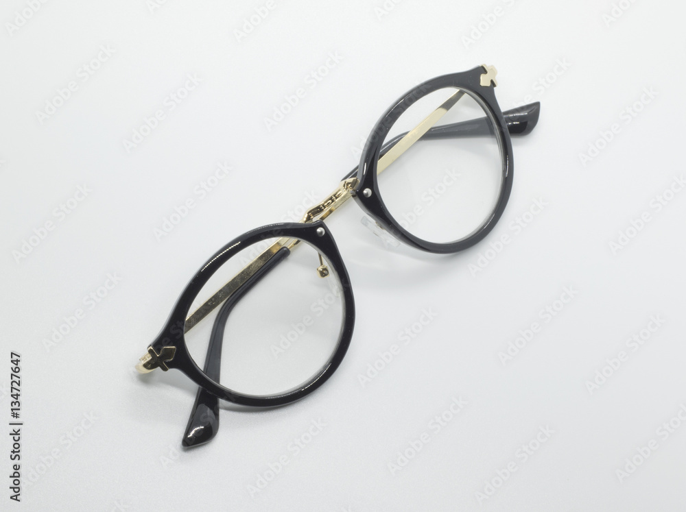 Modern fashionable spectacles isolated on white background, Perf Modern fashionable spectacles isolated on white background, Perf