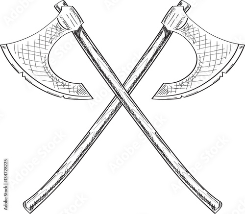 Cross viking axe